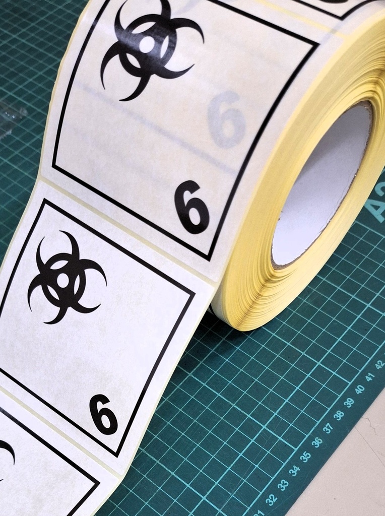 CLASE 6.2 MATERIAS INFECCIONAS 100x100mm - BOBINA