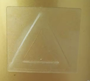 ADHESIVO PLÁSTICO RELIEVE TRIANGULO PELIGRO INVIDENTES - SEGÚN NORMATIVA ISO 11683:1997