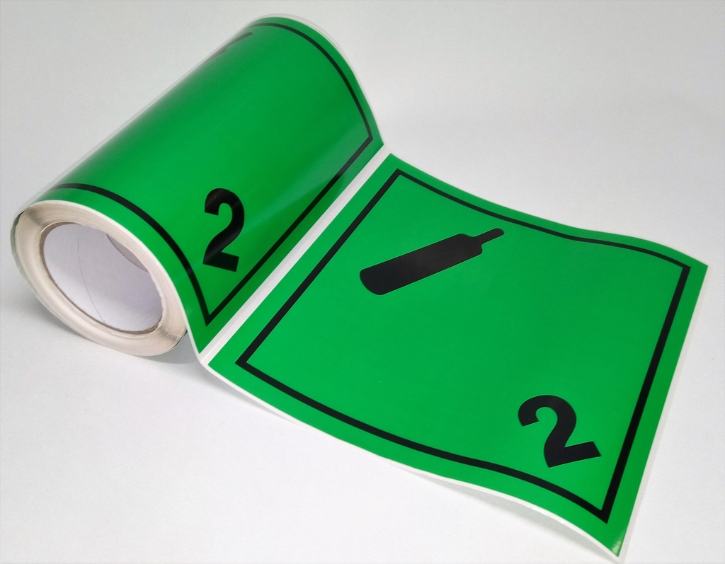 CLASE 2.2 GASES NO INFLAMABLES 250x250mm R50