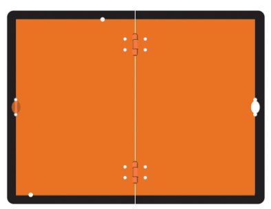Panel Naranja Plegable ADR  400x300 mm - Vertical