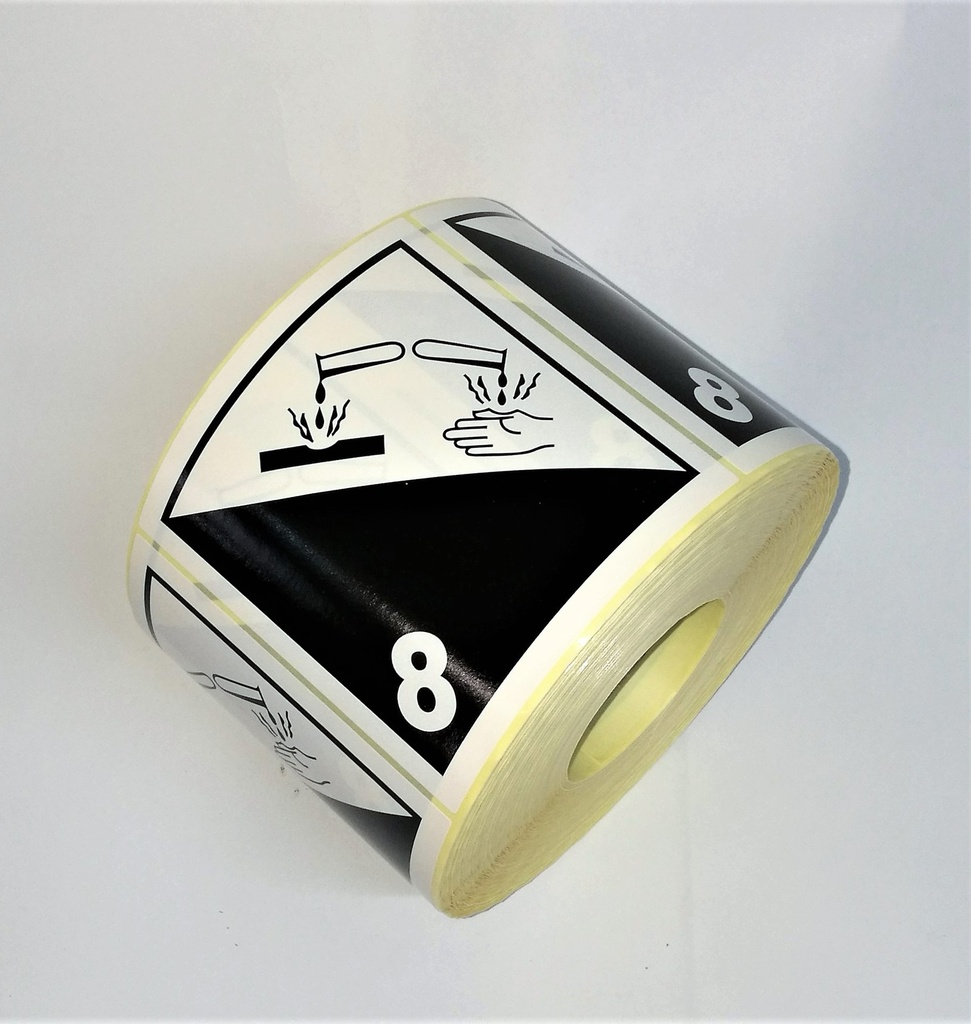 CLASS 8 CORROSIVE 100x100mm  