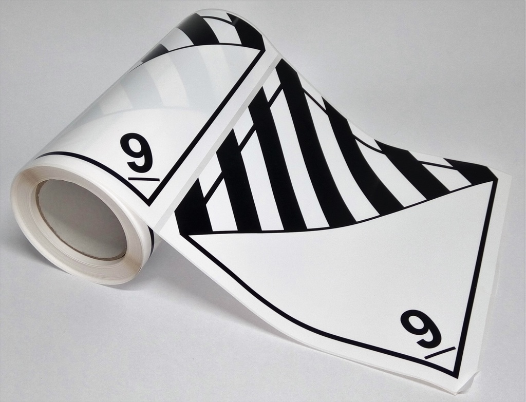 CLASE 9 PELIGROS DIVERSOS 300x300 mm - BOBINA  