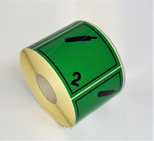 [ET005] CLASE 2.2 GASES NO FLAMABLES 100X100mm  (copia)